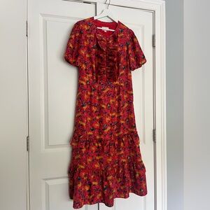 J.Crew Collection Silk dress in leopard garden print